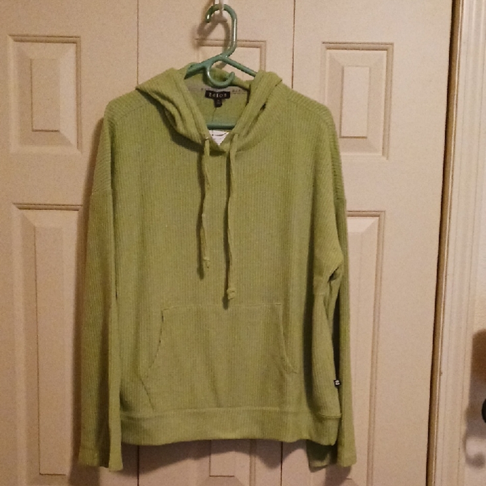 Lime Green Pullover Hoodie & Shorts Sleepwear